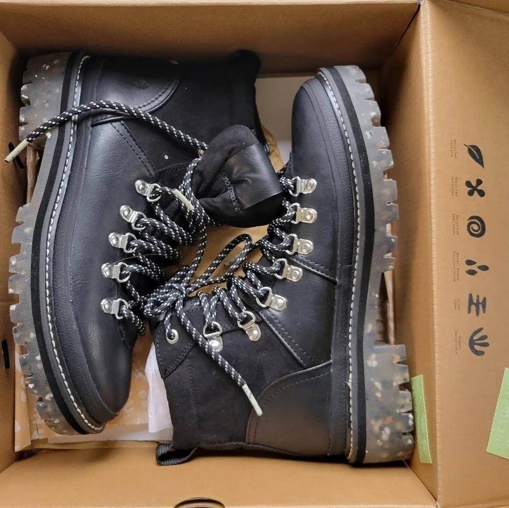 Steve Madden‎ Womens Bunii Faux Leather Combat & Lace-up Boots 7.5 - Picture 13 of 15